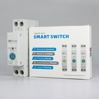 Interruptor de Circuito Inteligente Tuya con Medidor de Energía kWh de 63A, Relé de Temporización y Monitor de Consumo de Energía para Sistemas Domésticos