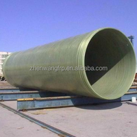 Tuyau de drainage souterrain en PRV de haute qualité pour la vente en gros, tube GRP de grand diamètre pour l'alimentation en eau souterraine des routes et le transport routier