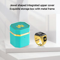 Nouvelle conception de bague intelligente pour étui de chargement, bague de zikr pour musulmans, tasbih numérique, 5 heures de prière avec application, rappel par vibration