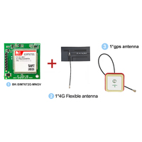 Tarjeta de Desarrollo SIMCom BK-SIM7672G LTE Cat 1 Bis 4G con Bandas Globales Opcionales, GPS GNSS, Ranura Nano SIM o Nano SIM Push-Push, USB UART