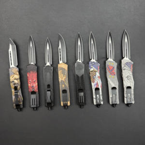 Cuchillo de bolsillo plegable personalizable con mango de aleación de zinc hoja deslizante 5CR15 para acampar y cazar cuchillo utilitario OEM - Product Image 6