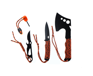 Ensemble d'outils de survie pour le camping, hache-hache, <span class=keywords><strong>multi</strong></span>-outils avec couteau de chasse tactique et allume-feu - Product Image 2