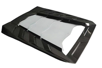 Copertura Motore Posteriore in Fibra di Carbonio Stile M con Vetro Trasparente per Lamborghini Huracan LP580-2 LP610-4