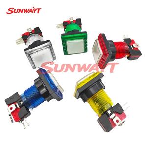 Interruptor de Botón Pulsador Cuadrado Transparente Iluminado de Alta Calidad de 32 mm x 32 mm - Product Image 5