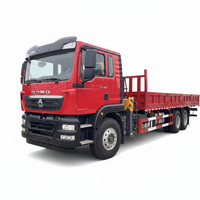 Camion-grue Sinotruk Howo 6x4, grue montée sur camion de 12 tonnes, grue de chantier XCM9, grue à flèche télescopique hydraulique, Weichai 320HP