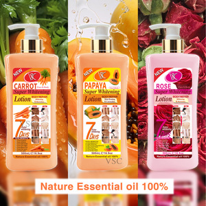 Crème VC-Gingembre la plus vendue - Lotion corporelle éclaircissante et hydratante à la carotte - Lotion à la papaye rafraîchissante et non grasse 500ml - Product Image 3