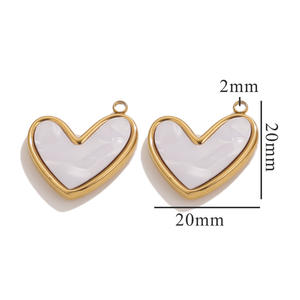 Ciondolo Vintage 3D Sole e Cuore Novirassine, Accessori per Collana in Acciaio Inossidabile Placcato Oro 18K Fai-da-Te - Product Image 6