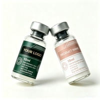 Autocollants de sécurité holographiques transparents personnalisés, étiquettes de peptides purs pour la recherche indépendante, flacons Ruo de 3 ml et 10 ml