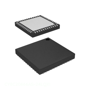 Componentes de circuito electrónico 48 UFQFN Almohadilla expuesta Canal del fabricante integrado de la CY8C20666AS-24LQXI - Product Image 1