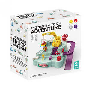 Jouet éducatif enfants nouveau Train ferroviaire jouet ingénierie camion <span class=keywords><strong>Rail</strong></span> voiture éducatif cerveau interactif <span class=keywords><strong>jeu</strong></span> de Table - Product Image 1