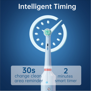 Cepillo de Dientes Eléctrico Rotatorio Recargable Automático para Niños, 3 Modos de Limpieza, Cerdas Medianas, Resistente al Agua IPX7, 90 Días de Autonomía - Product Image 2