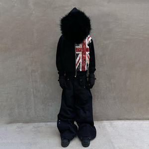 Felpe con cappuccio da uomo di nuova <span class=keywords><strong>tendenza</strong></span> <span class=keywords><strong>felpa</strong></span> con cappuccio con Zipup stampato con schermo pesante con cappuccio Vintage con Zip - Product Image 5