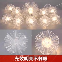 Décoration de mariage : Centre de table lumineux en forme d'éventail, style feu d'artifice, lustre étoilé, style moderne pour mariage