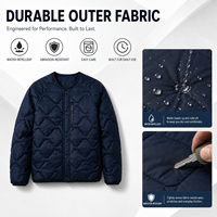 Blouson Bomber Homme Léger à Manches Longues avec Fermeture Éclair – Veste Décontractée Chaude pour l'Hiver – Modèle Personnalisé 2026 – Grande Vente