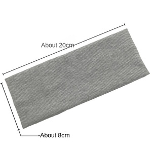 Nouveau <span class=keywords><strong>Bandeau</strong></span> en Coton Tricoté Couleur Unie pour le Lavage du Visage, <span class=keywords><strong>Bandeau</strong></span> de Yoga et de Sport Absorbant la Transpiration pour Hommes et Femmes - Product Image 2
