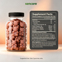Gummies pour la croissance : favorisent la croissance et le développement osseux, sans sucre, soutien santé pour adultes