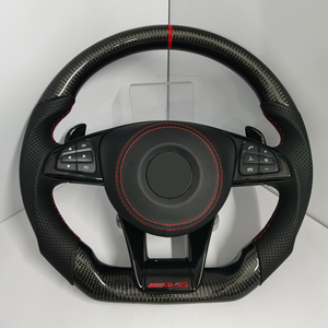 Volant de course <span class=keywords><strong>AMG</strong></span> en fibre de carbone pour Mercedes-Benz, ensemble complet avec 809 boutons de commande multifonctions, volant à 3 branches - Product Image 1