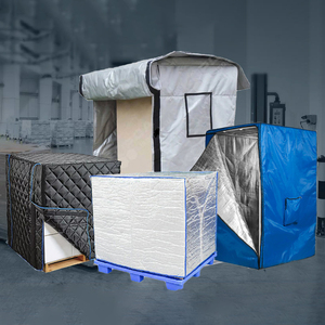 Cubierta de Palés <span class=keywords><strong>Impermeable</strong></span> y Aislante de PE Ecológica Personalizada para Productos Farmacéuticos, Mantas Térmicas para Carga, Envío Congelado - Product Image 5