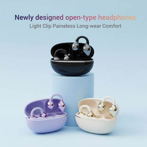 FACTORY GQ-13 OWS <b>Clip</b>-on Electroplated Appearance True Wireless Earphones LED Power Display ENC Noise Cancellation IPX4 - Product Image 1