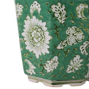 Pots de fleurs décoratifs à motif floral vert pour une utilisation à la maison et en extérieur - Product Image 5
