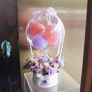 Bouquet di <span class=keywords><strong>Palloncini</strong></span> in Lattice Bobo Ball, Cesto Floreale per San Valentino, Festa della Mamma, Natale e Primavera - Product Image 5