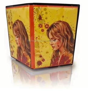 Emballages personnalisés en forme de cercle, exotiques, 8e génération, 3,5 g, avec fermeture éclair, recyclables, pour CD/<span class=keywords><strong>DVD</strong></span>, sacs en mylar, bonbons, découpe à la forme, emballage holographique - Product Image 4