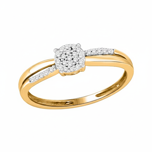 Anillo de Compromiso Clásico con Diamantes Naturales de 0.50TCW, Oro Amarillo de 14K, Color G-H, Claridad I, para Mujeres y Niñas - Product Image 2