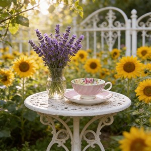 Taza y Platillo de Porcelana Blanca Ecológica, Diseño de Borde Floral, Hecho a Medida <span class=keywords><strong>en</strong></span> China, Marca HARVIT, para Regalos Empresariales, Gran Venta - Product Image 2