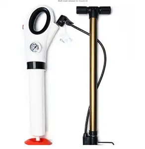 Toilet Plunger Powerful Manual Pneumatic Dredge Equipment High Pressure Air Drain Blaster Cleaner High Efficient