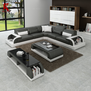 Juegos de Sofás de Esquina para Sala de Estar de Estilo Italiano de Última Moda, Diseño Original, <span class=keywords><strong>Precio</strong></span> de Juegos de Sofás de 5 Plazas - Product Image 3