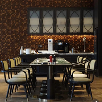 Service de design d'intérieur et matériaux de décoration pour restaurants, solution clé en main pour cafés, bars, hôtels et espaces commerciaux, projet clé en main