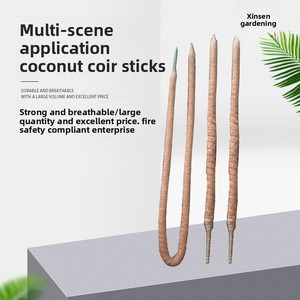 Bâtons de coco de forme irrégulière pouvant être utilisés dans divers contextes, pour soutenir les treillis et les plantes grimpantes (<span class=keywords><strong>lierre</strong></span> vert). - Product Image 4