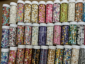 हलाल मिश्रित रंगीन खाद्य छिड़क केक को बेकरी सजावट सामग्री के लिए चीनी के मोती छिड़क - Product Image 2