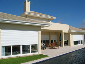 Phong cách Châu Âu tự động & hướng dẫn sử dụng nhôm Con lăn màn trập cửa sổ giá rẻ kim loại cán bên ngoài cửa nhà để xe chống trộm chức năng - Product Image 5