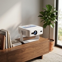 Projecteur intelligent Android 11 A53 pour home cinéma avec objectif autofocus et Wi-Fi, vidéoprojecteur intelligent avec écran tactile