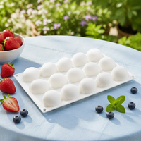 Moule en silicone à 15 cavités pour mousse au citron, chocolat, sandwich, savon et bougie - DIY