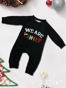 Op maat gemaakte groothandel Kerstpyjama's Santa lange mouwen Kerstpyjama's familieset - Product Image 4