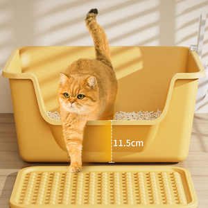 Extra-Large Semi-Enclosed Cat Litter <b>Box</b> - Jumbo Splash-Proof Maine Coon Cat Toilet <b>Drop</b>-Shipping - Product Image 6