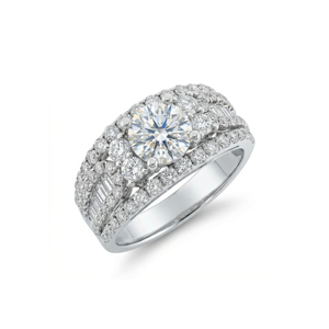 Custom S925/10K/14K/18K Solid Gold 1.00 Karat VVS-VS Quality Round Lab Grown Brilliant Cut Diamond Wedding <b>Ring</b> - Product Image 1