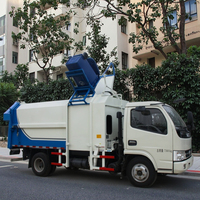 Camion Compacteur à Benne Latérale Mini QTH5076ZZZA 4x2 avec Moteur Diesel Euro 6 et Transmission Manuelle, Fabriqué en Chine