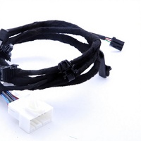Harness Kabel Interior Otomotif dengan Pita Felt, Konektor Multi-Pin - Perakitan Kabel Peredam Kebisingan untuk Sistem Pintu Mobil