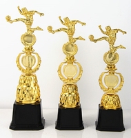 Démo Usine En Gros Football Sujet Sports Et Compétition Prix Trophée Coupe Personnalisé Football En Plastique Artisanat Trophées