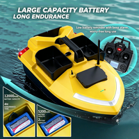 Bateau de pêche Flytec V020 avec GPS et sonar, 40 points, triple trémie 2 kg, portée 500 m, fonction de croisière, avec écholot GPS et attache manuelle