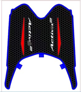 Tapis de repose-pieds en caoutchouc avec logo personnalisé Tapis de voiture pour Honda Vario Click 125i 150i - Product Image 1