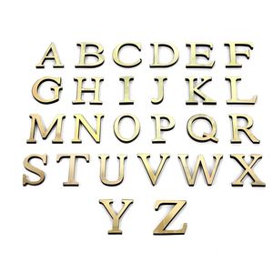 Autocollant Mural Décoratif Doré 3D en Acrylique Effet Miroir Lettres Alphabet Anglais Auto-Adhésif pour la Décoration Intérieure (Vente en Gros) - Product Image 2