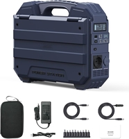Générateur solaire 1600W avec panneau solaire intégré, sorties AC, DC, USB et PD pour le camping, les camping-cars, les pannes de courant et les situations d'urgence