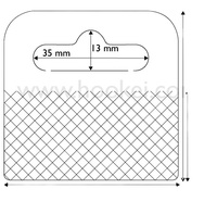 Etiquetas Adhesivas de Cartón de Alta Calidad en Oferta, Etiquetas de Plástico PVC PET con Orificio, Etiquetas Personalizadas para Colgar
