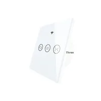 Interrupteur intelligent Zigbee Tuya pour rideaux, commande par application, minuterie, moteur de store enrouleur tactile, interrupteur intelligent en verre trempé pour usage intérieur, programmation horaire
