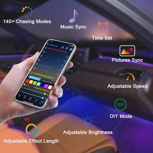 <strong>Car</strong> LED <strong>Lights</strong> Smart USB Interior <strong>Lights</strong> With App Control RGB <strong>Inside</strong> <strong>Car</strong> <strong>Lights</strong> DIY Mode Music Mode - Product Image 3