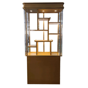 2024 Tùy chỉnh cao cấp sang trọng thép không gỉ và tủ tường kính cho mục đích hiển thị tủ trưng bày đồ trang sức - Product Image 3